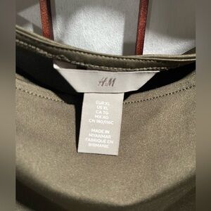 H&M-Olive Green Women's Top